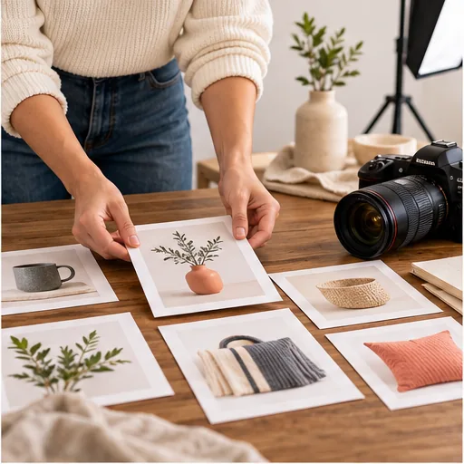 Product photography and catalogue preparation